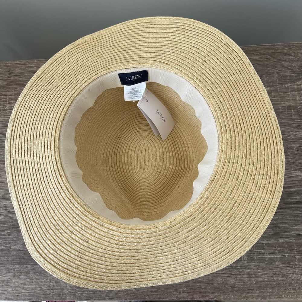 J. Crew Packable Straw Hat #AL151 Size Medium/Large NEW - Picture 5 of 6